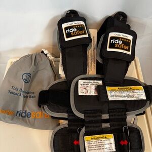 Ride safer Black and Gray Kids Safety Harness